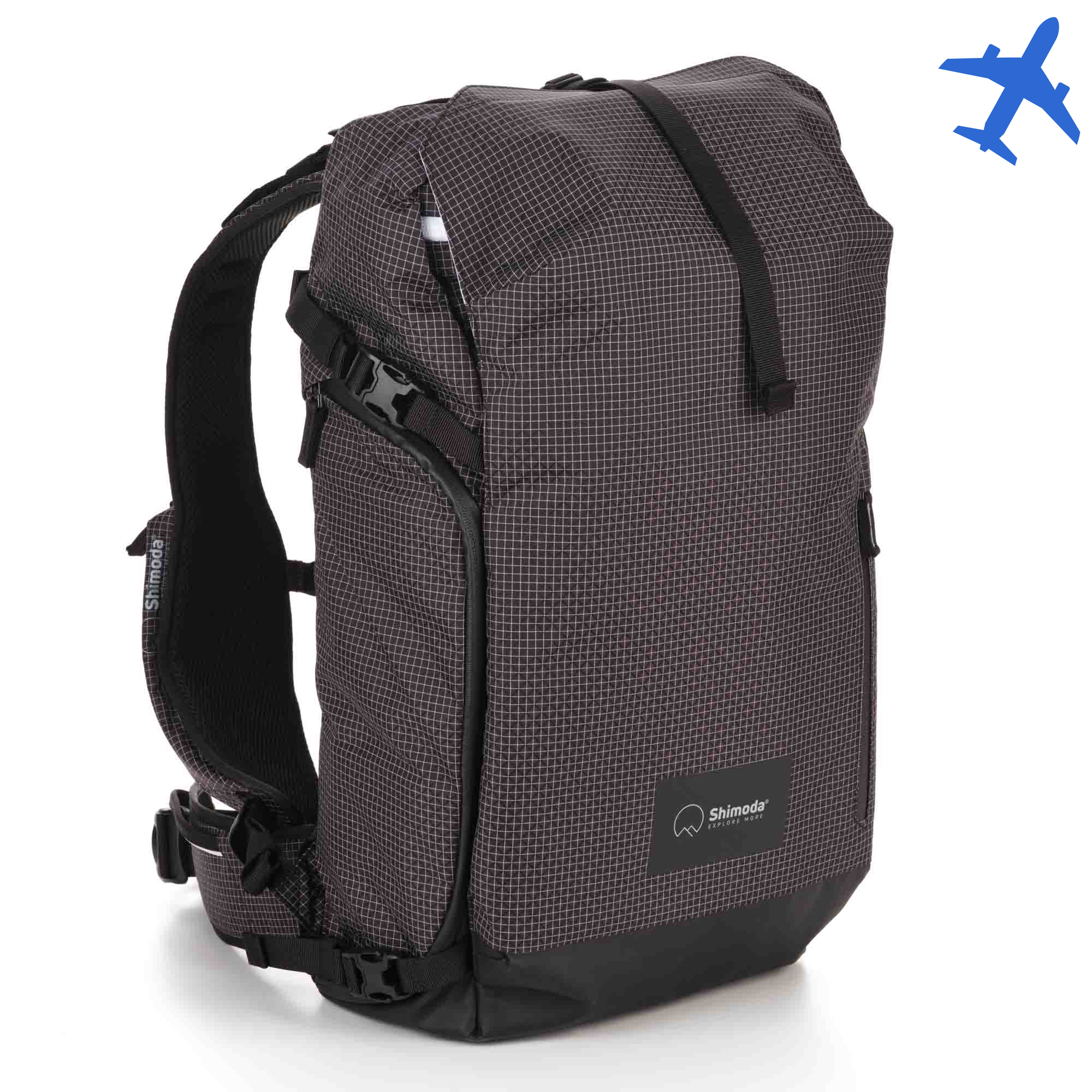 Фоторюкзак Shimoda Sidecountry 28 Black/White подходит для ручной клади
