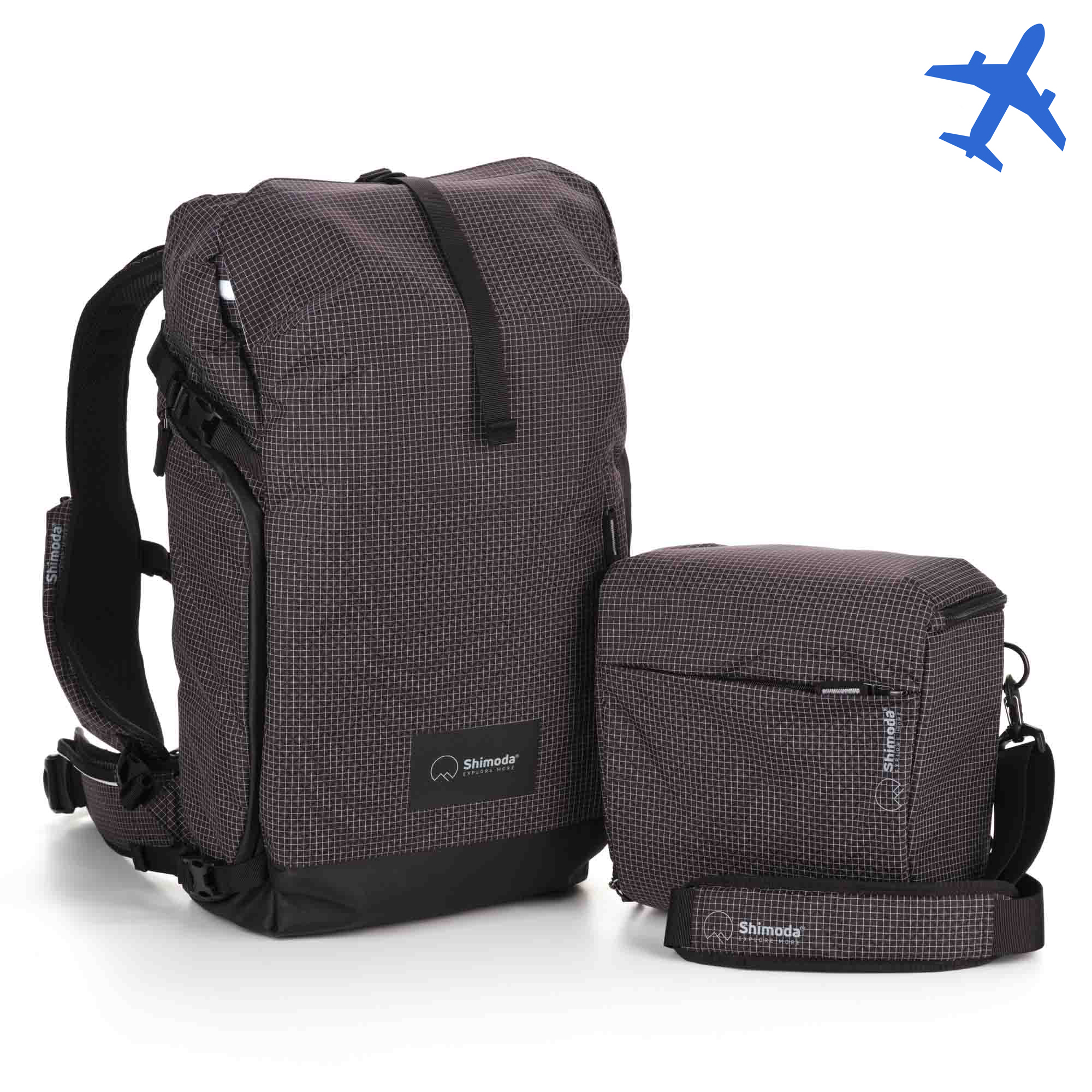 Фоторюкзак Shimoda Sidecountry 28 Women's Starter Kit B/W 520-353 подходит для ручной клади