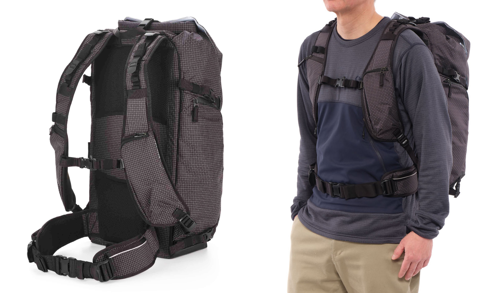 Фоторюкзак Shimoda Sidecountry 32 Black/White 520-354 комфортная носка, вентилируемые плечевые лямки и спинка