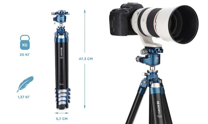 Benro Cyanbird TCBA25G36PT
надежный штатив для камеры