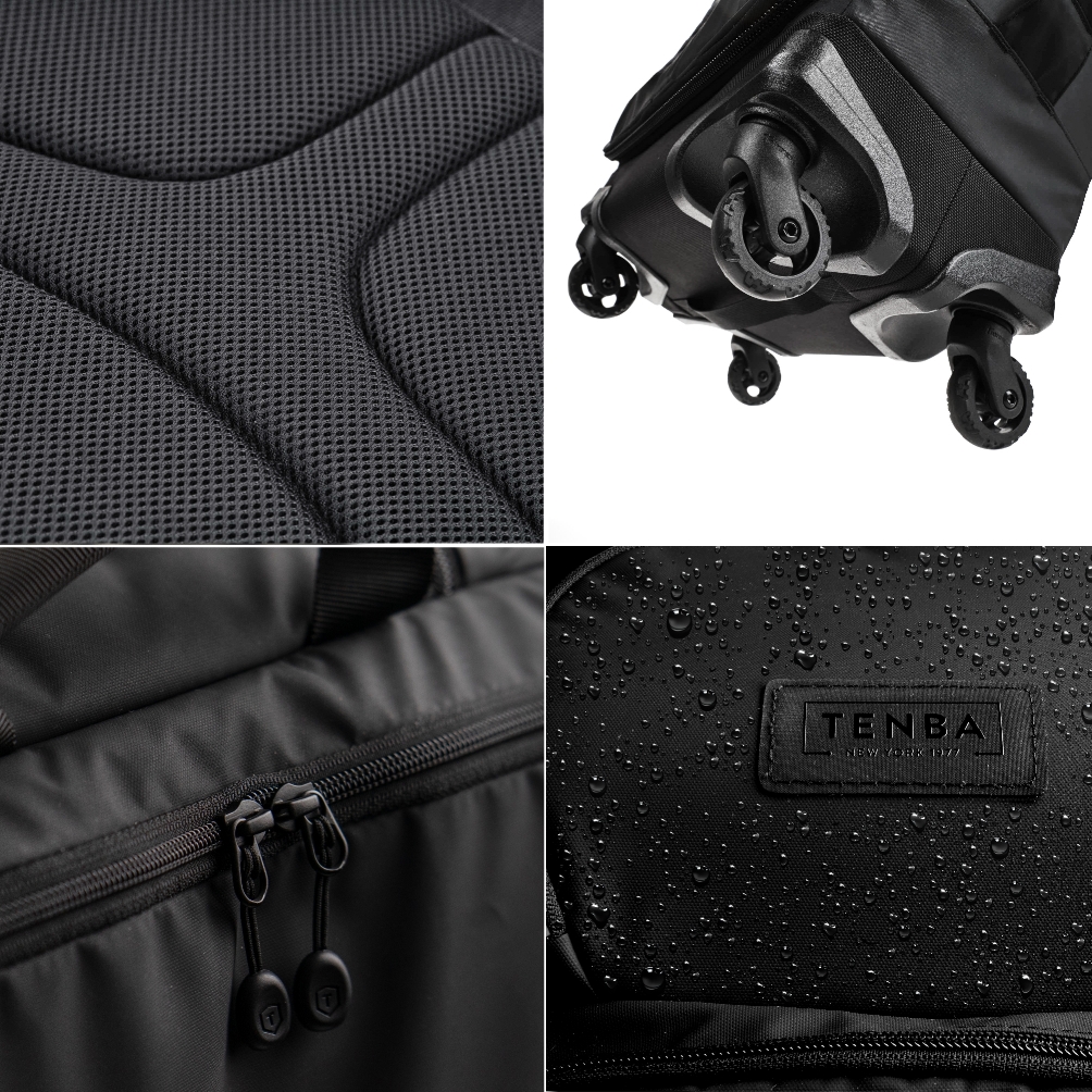 Tenba Axis 28L Spinner Black 637-790 Водоотталкивающая прочная ткань и надежные молнии YKK