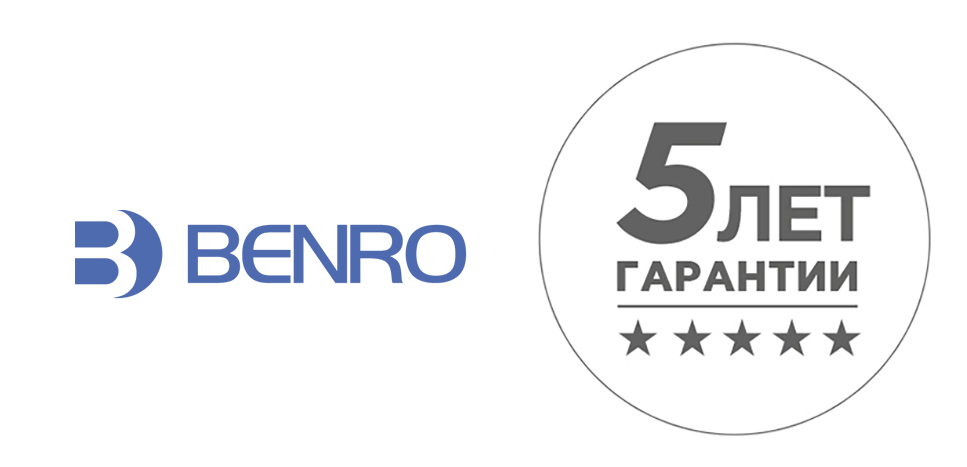 5 лет гарантии на штативы Benro