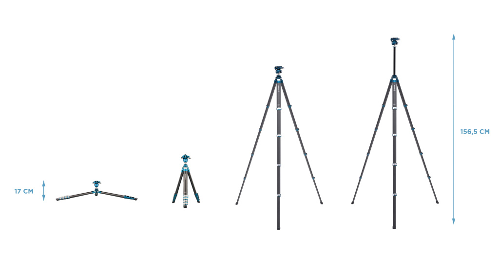 Размеры штатива Benro Cyanbird TCBC15FS30